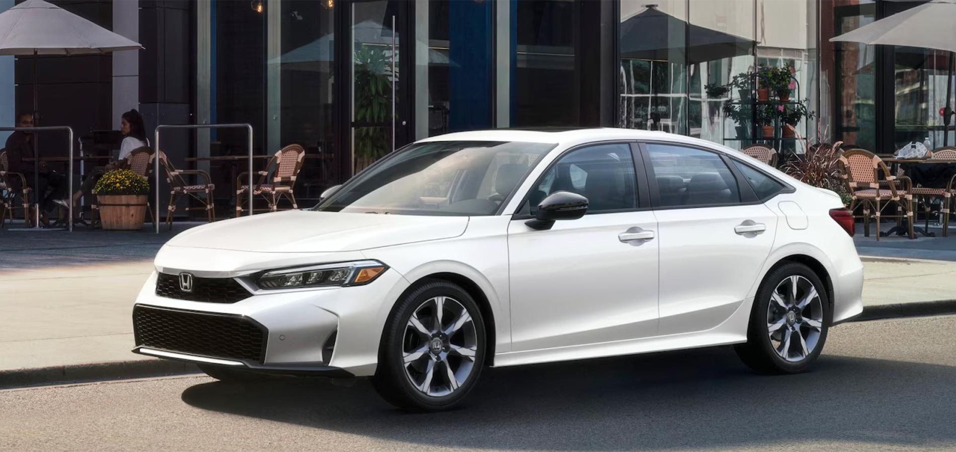 2025 Honda Civic Sedan in Front of Building