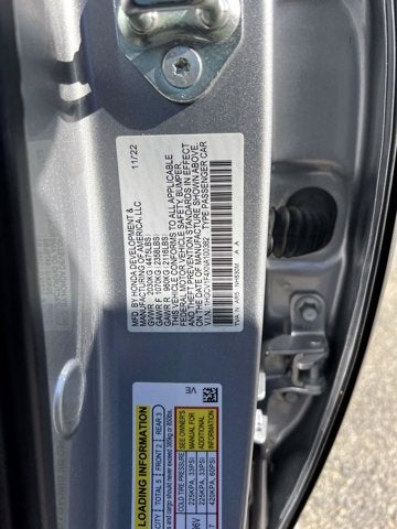 2022 Honda Accord Sedan Sport SE