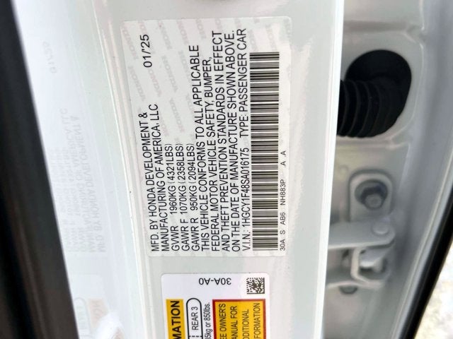 2025 Honda Accord Sedan SE
