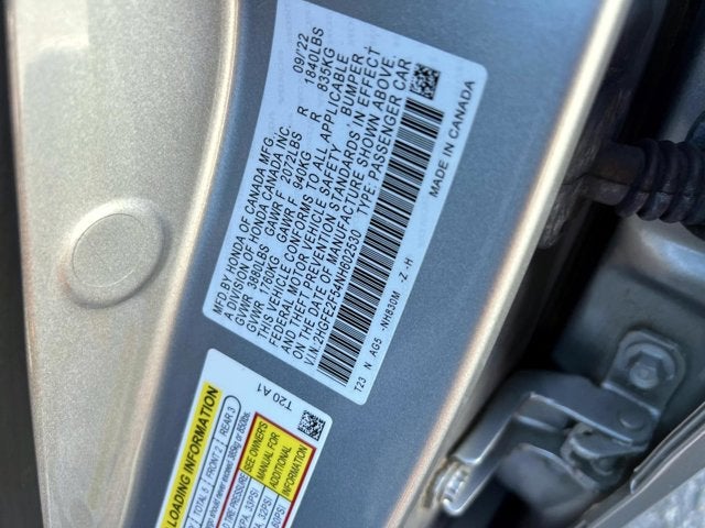 2022 Honda Civic Sedan Sport