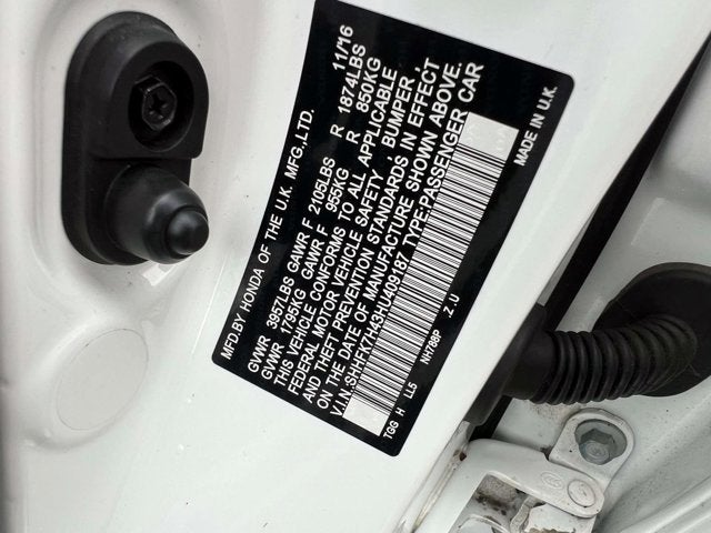 2017 Honda Civic Hatchback Sport