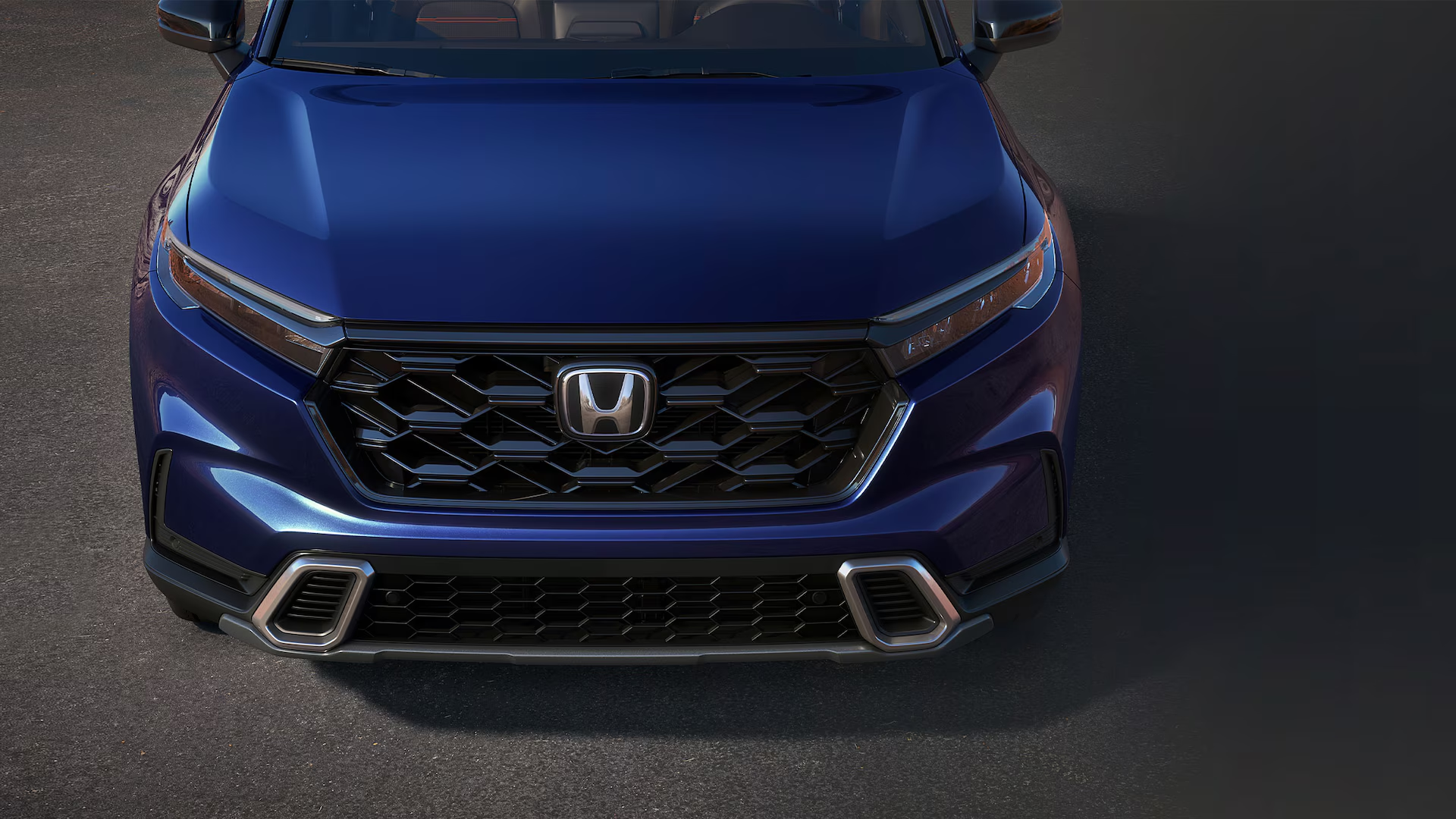 Front of a blue 2025 Honda CR-V