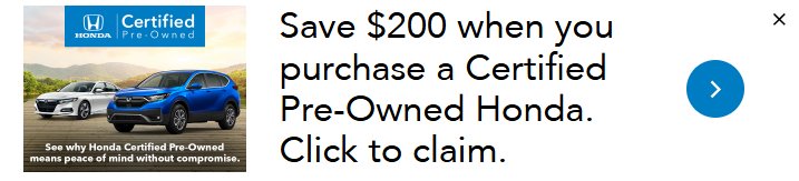 $200 Off Purchase Of CPO